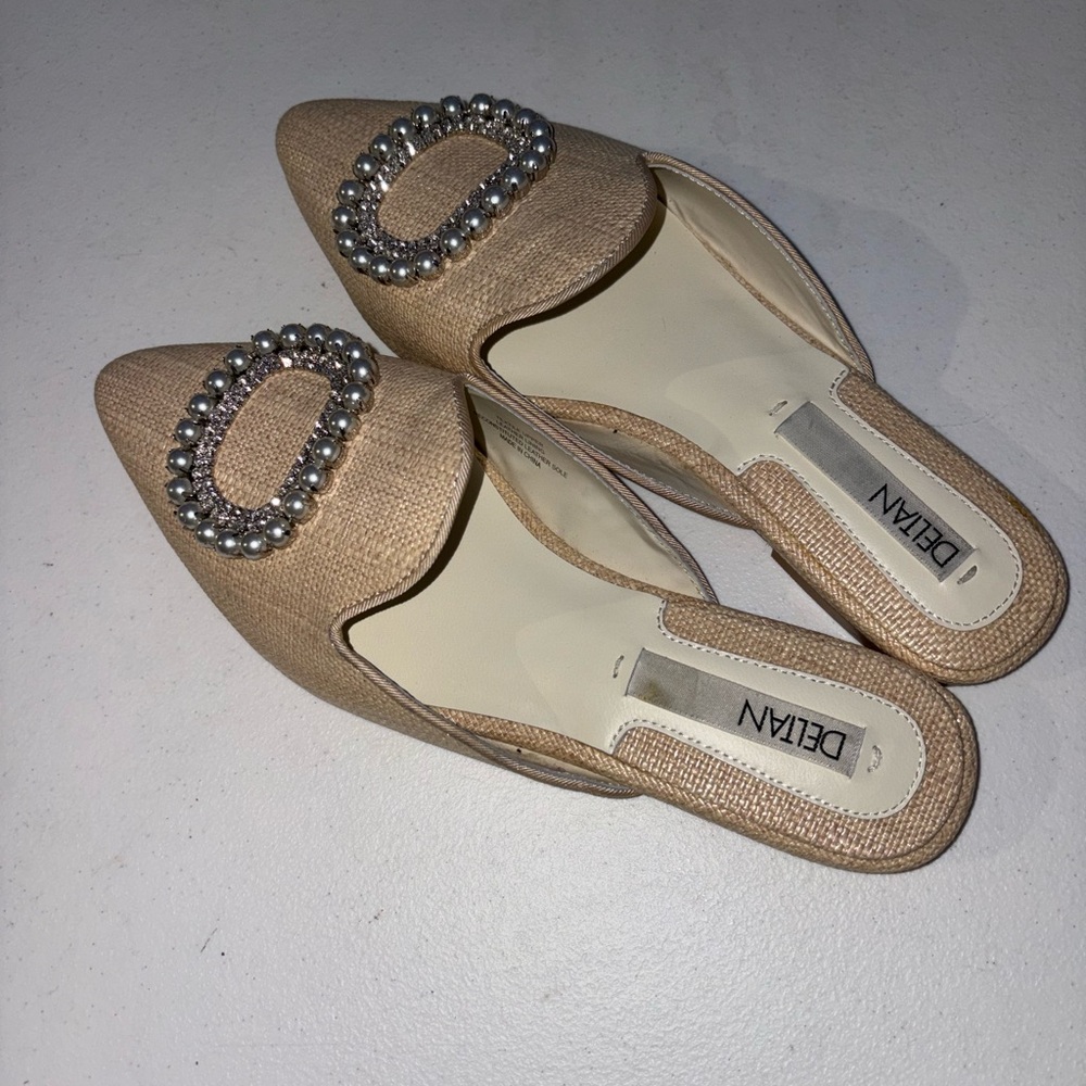 Deltan Luna Grosgraine Dress Slip On Shoes